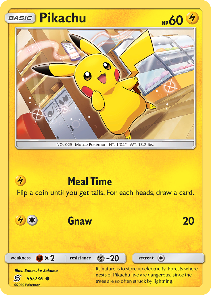 Pikachu (55/236) [Sun & Moon: Unified Minds] | Pegasus Games WI