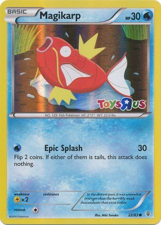 Magikarp (22/83) (Toys R Us Promo) [XY: Generations] | Pegasus Games WI