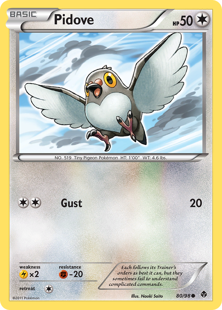 Pidove (80/98) [Black & White: Emerging Powers] | Pegasus Games WI