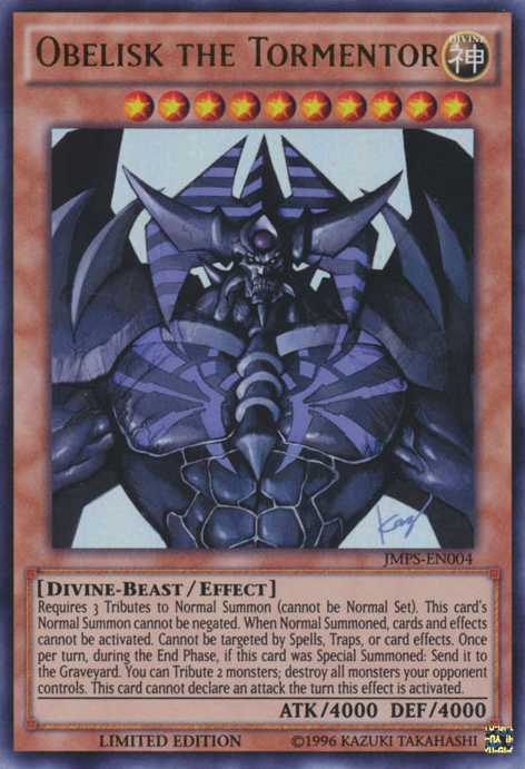 Obelisk the Tormentor (JMPS-EN004) [JMPS-EN004] Ultra Rare | Pegasus Games WI