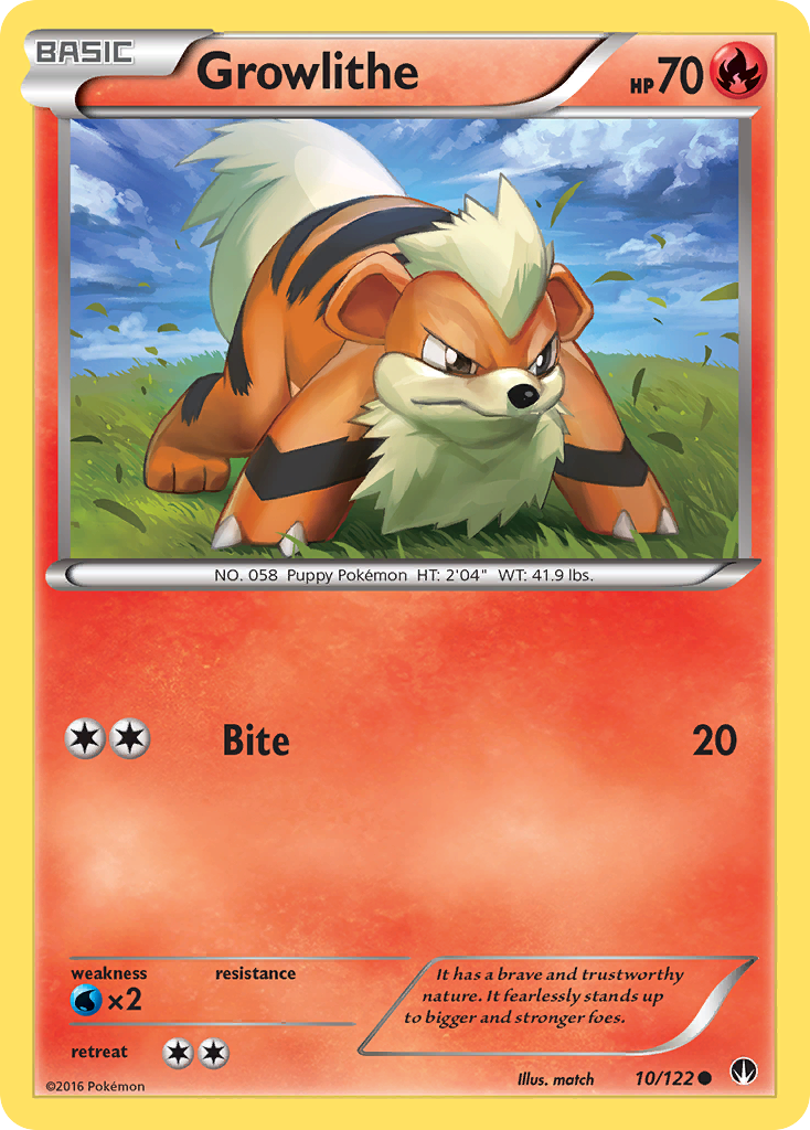 Growlithe (10/122) [XY: BREAKpoint] | Pegasus Games WI
