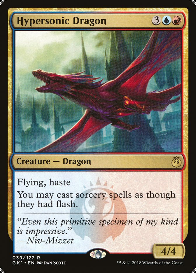 Hypersonic Dragon [Guilds of Ravnica Guild Kit] | Pegasus Games WI