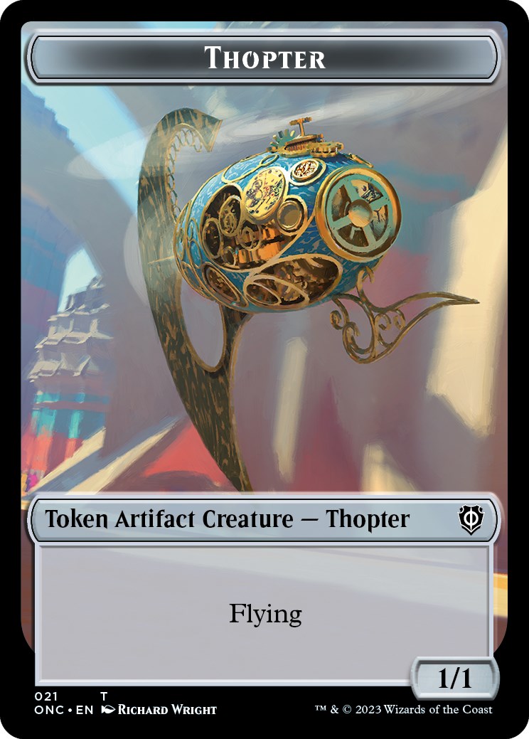 Myr // Thopter Double-Sided Token [Phyrexia: All Will Be One Commander Tokens] | Pegasus Games WI