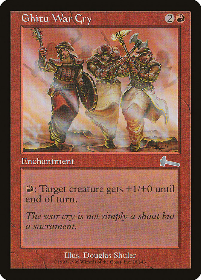 Ghitu War Cry [Urza's Legacy] | Pegasus Games WI