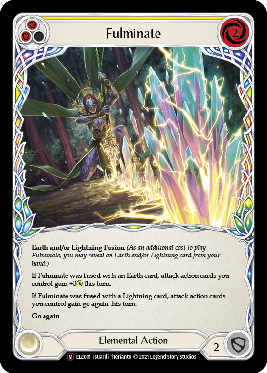 Fulminate [U-ELE091] Unlimited Rainbow Foil | Pegasus Games WI