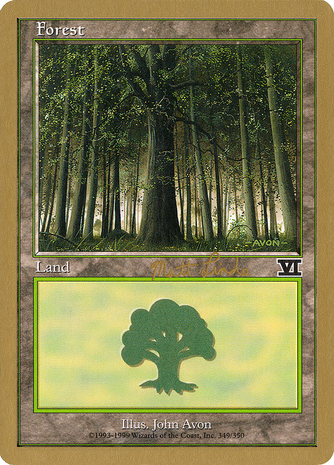 Forest (ml349) (Matt Linde) [World Championship Decks 1999] | Pegasus Games WI