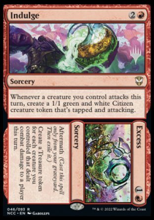 Indulge // Excess (Promo Pack) [Streets of New Capenna Commander Promos] | Pegasus Games WI