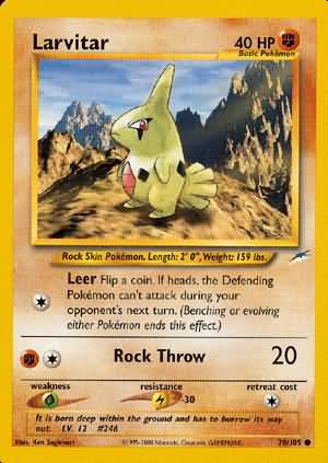 Larvitar (70/105) [Neo Destiny Unlimited] | Pegasus Games WI