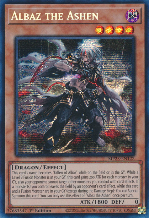 Albaz the Ashen [MP23-EN122] Prismatic Secret Rare | Pegasus Games WI