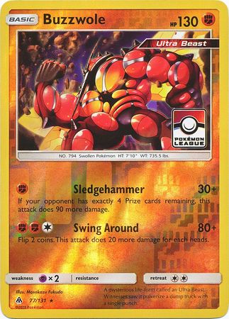 Buzzwole (77/131) (League Promo) [Sun & Moon: Forbidden Light] | Pegasus Games WI