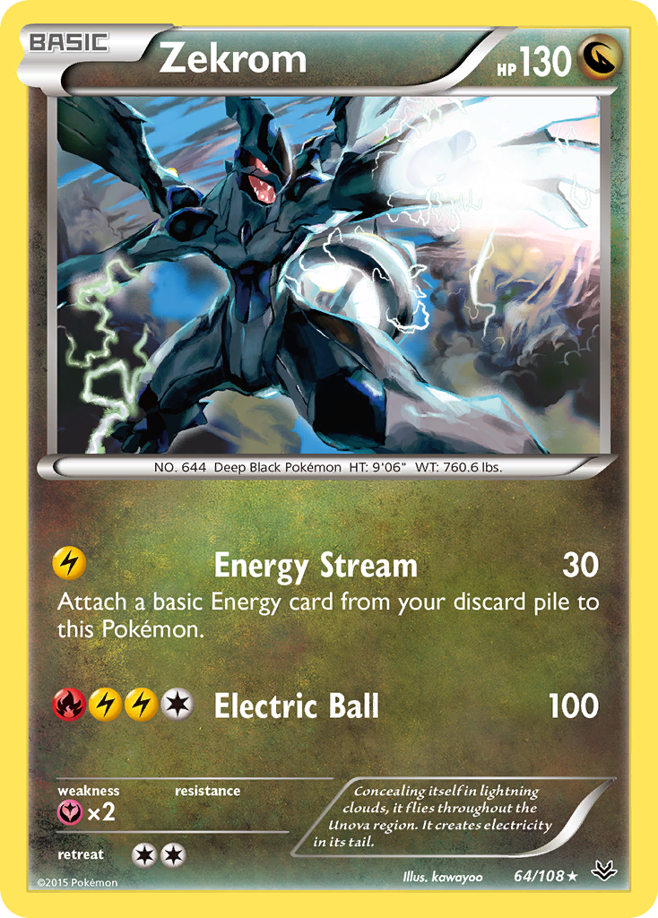 Zekrom (64/108) [XY: Roaring Skies] | Pegasus Games WI