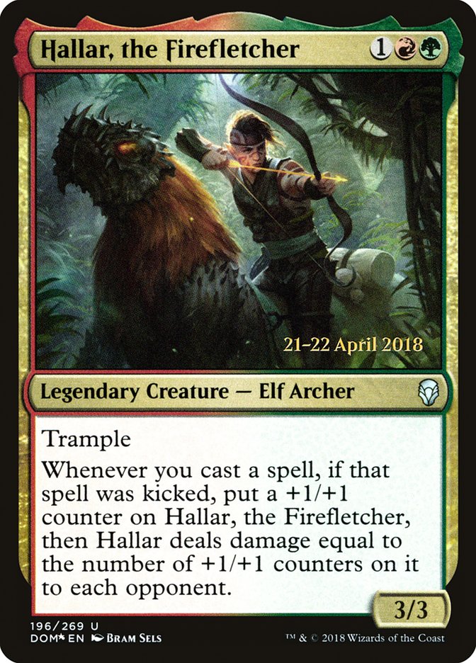 Hallar, the Firefletcher [Dominaria Prerelease Promos] | Pegasus Games WI