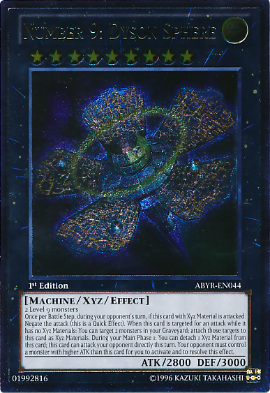 Number 9: Dyson Sphere (UTR) [ABYR-EN044] Ultimate Rare | Pegasus Games WI