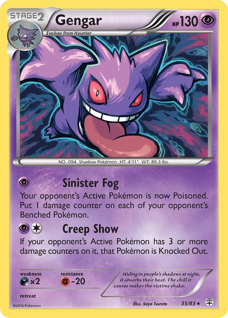 Gengar (35/83) (Cosmos Holo) [XY: Generations] | Pegasus Games WI