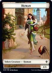 Human // Food (17) Double-Sided Token [Throne of Eldraine Tokens] | Pegasus Games WI