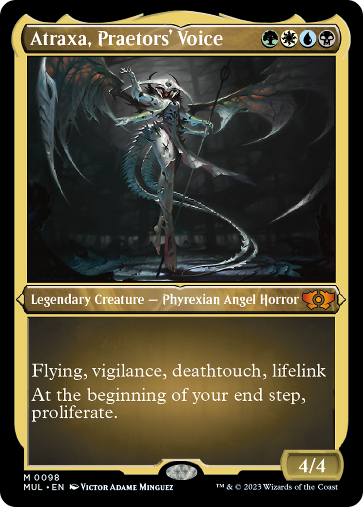 Atraxa, Praetors' Voice (Foil Etched) [Multiverse Legends] | Pegasus Games WI