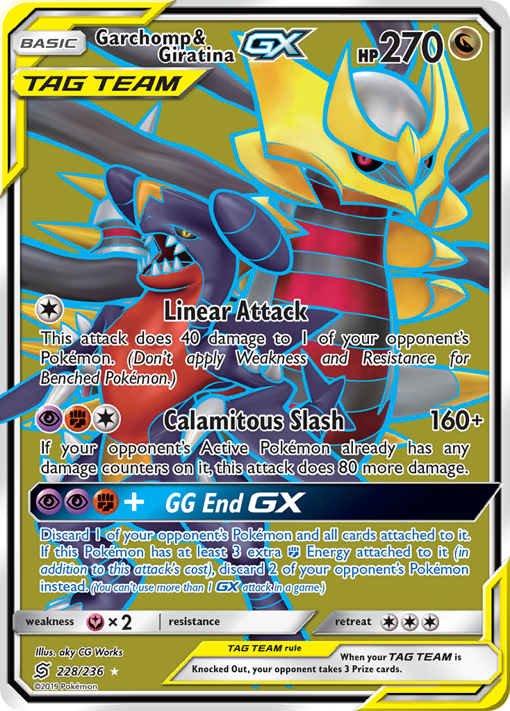 Garchomp & Giratina GX (228/236) [Sun & Moon: Unified Minds] | Pegasus Games WI