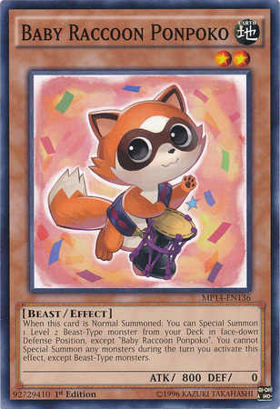 Baby Raccoon Ponpoko [MP14-EN136] Common | Pegasus Games WI