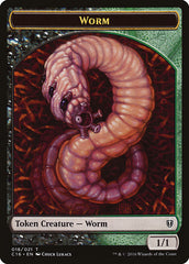 Zombie // Worm Double-Sided Token [Commander 2016 Tokens] | Pegasus Games WI