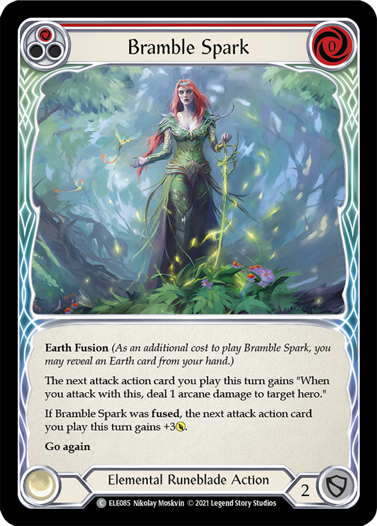 Bramble Spark (Red) [ELE085] (Tales of Aria)  1st Edition Rainbow Foil | Pegasus Games WI