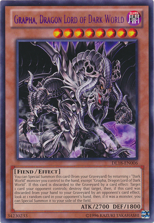 Grapha, Dragon Lord of Dark World (Purple) [DL18-EN006] Rare | Pegasus Games WI