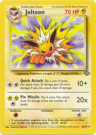 Jolteon (20/64) [Jungle Unlimited] | Pegasus Games WI