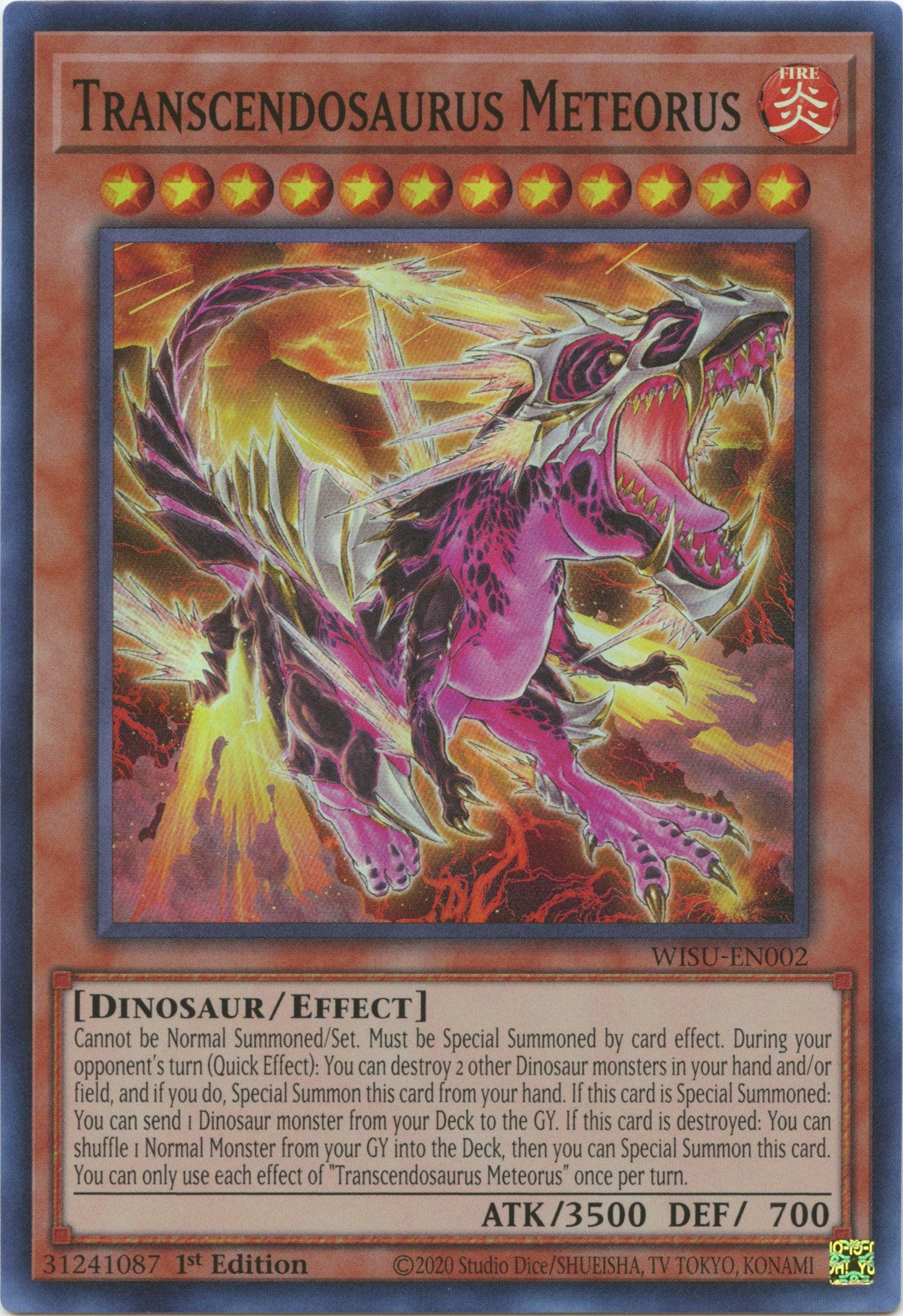 Transcendosaurus Meteorus [WISU-EN002] Super Rare | Pegasus Games WI