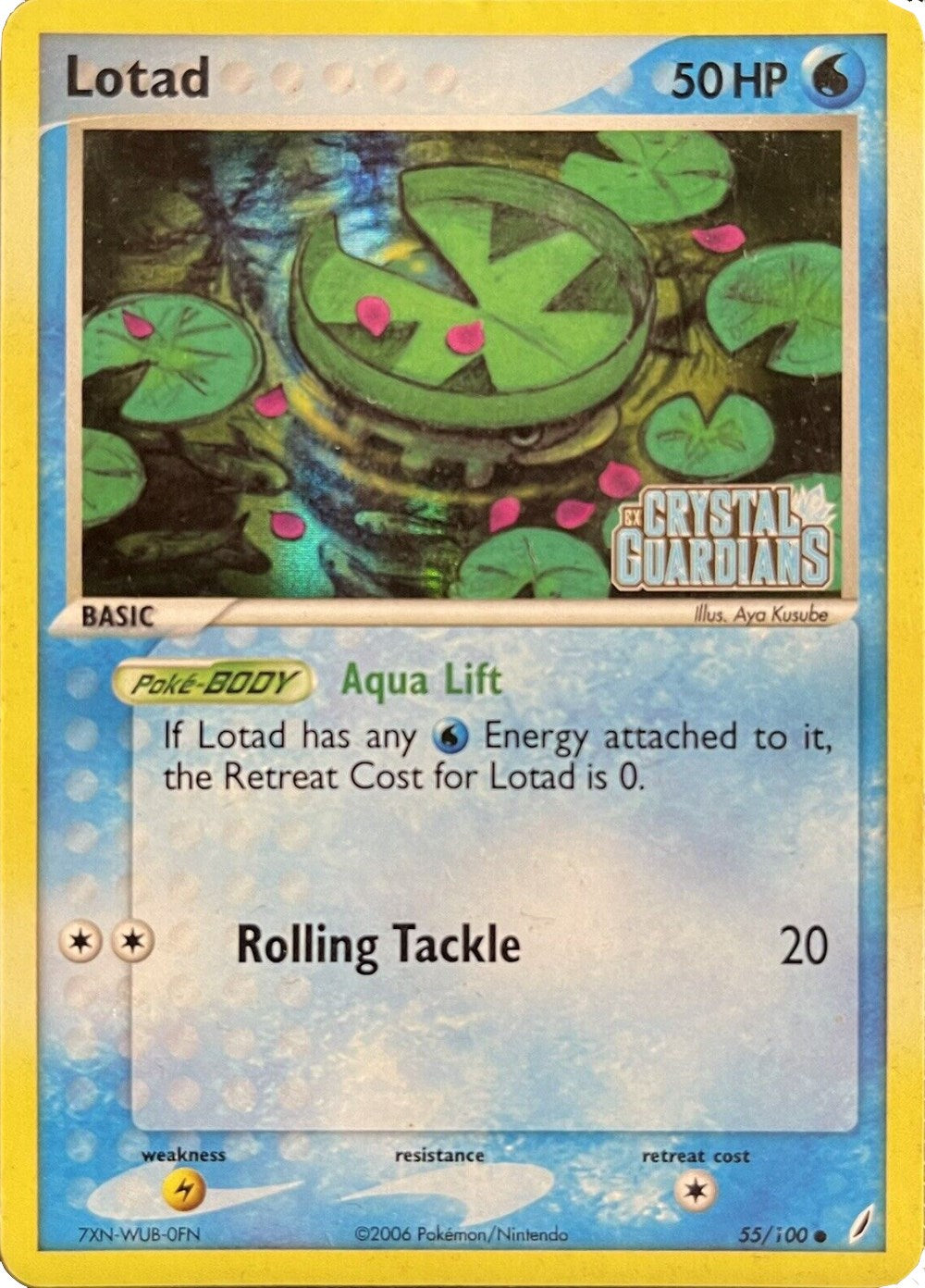 Lotad (055/100) (Theme Deck Exclusive) [EX: Crystal Guardians] | Pegasus Games WI