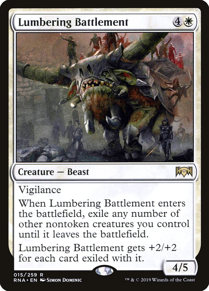 Lumbering Battlement [Ravnica Allegiance] | Pegasus Games WI