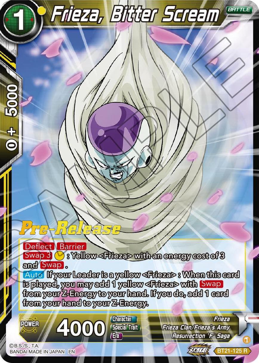 Frieza, Bitter Scream (BT21-125) [Wild Resurgence Pre-Release Cards] | Pegasus Games WI