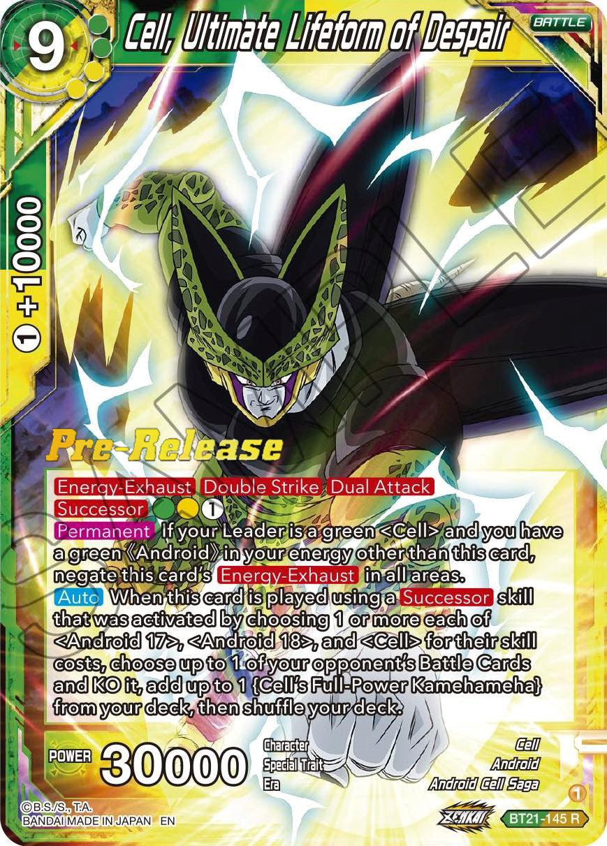 Cell, Ultimate Lifeform of Despair (BT21-145) [Wild Resurgence Pre-Release Cards] | Pegasus Games WI