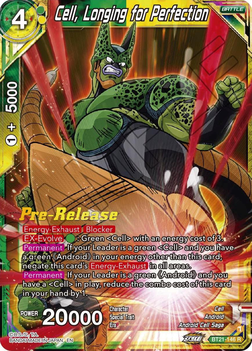 Cell, Longing for Perfection (BT21-146) [Wild Resurgence Pre-Release Cards] | Pegasus Games WI