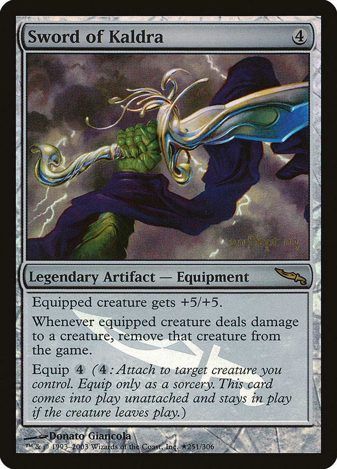 Sword of Kaldra [Mirrodin Promos] | Pegasus Games WI