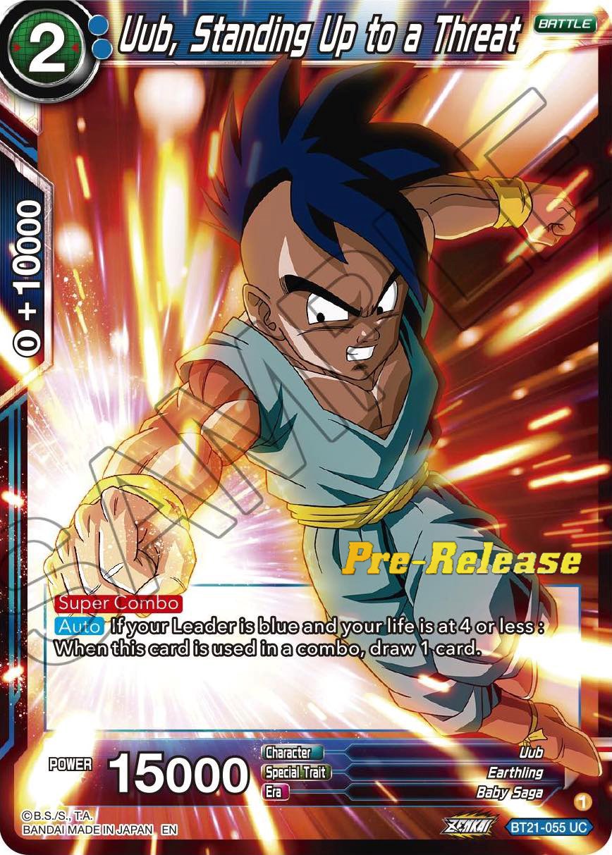 Uub, Standing Up to a Threat (BT21-055) [Wild Resurgence Pre-Release Cards] | Pegasus Games WI