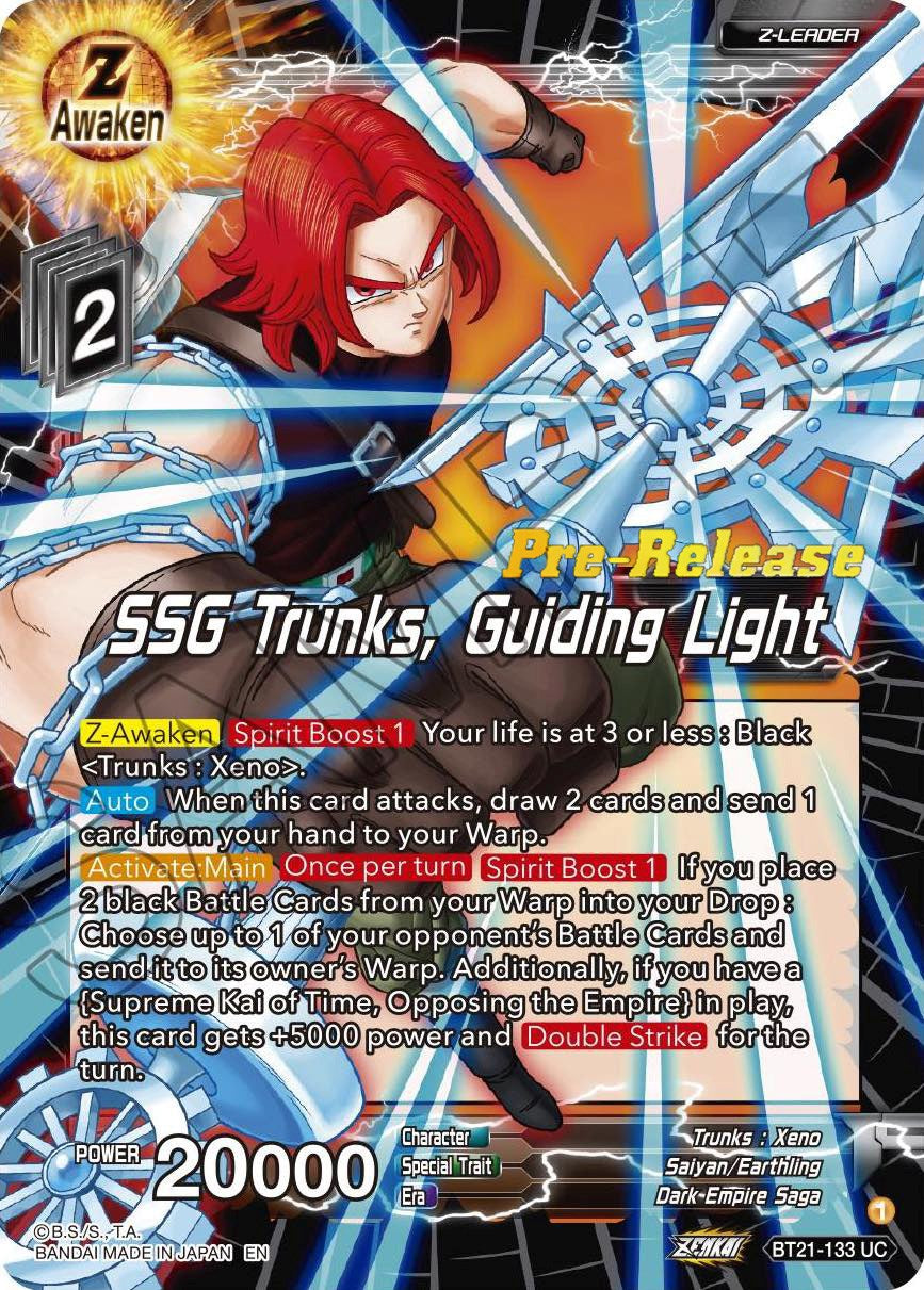 SSG Trunks, Guiding Light (BT21-133) [Wild Resurgence Pre-Release Cards] | Pegasus Games WI