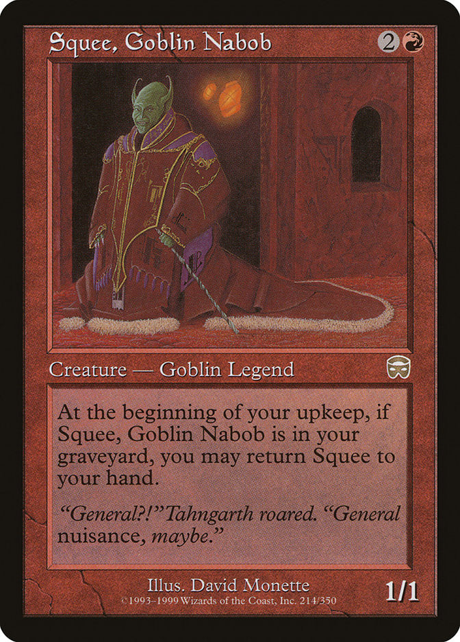 Squee, Goblin Nabob [Mercadian Masques] | Pegasus Games WI