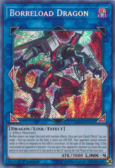 Borreload Dragon [MP18-EN131] Secret Rare | Pegasus Games WI