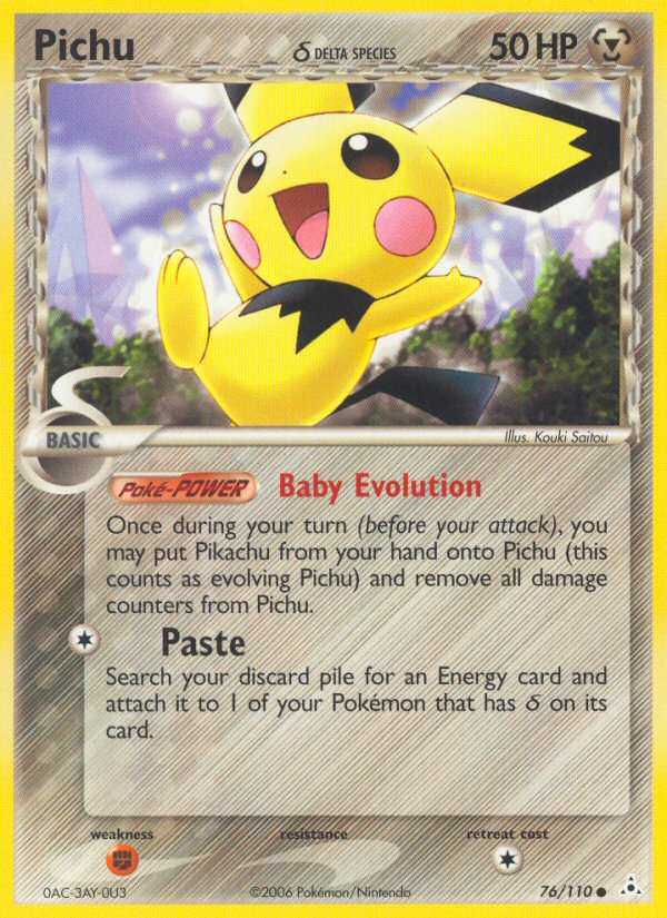 Pichu (76/110) (Delta Species) [EX: Holon Phantoms] | Pegasus Games WI