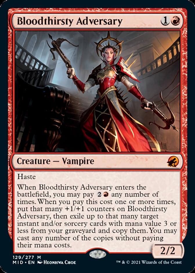 Bloodthirsty Adversary [Innistrad: Midnight Hunt] | Pegasus Games WI