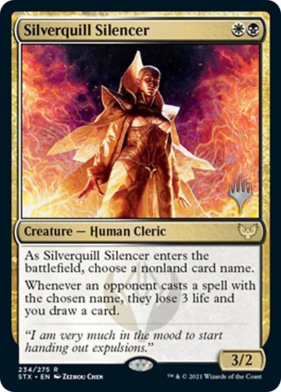 Silverquill Silencer (Promo Pack) [Strixhaven: School of Mages Promos] | Pegasus Games WI