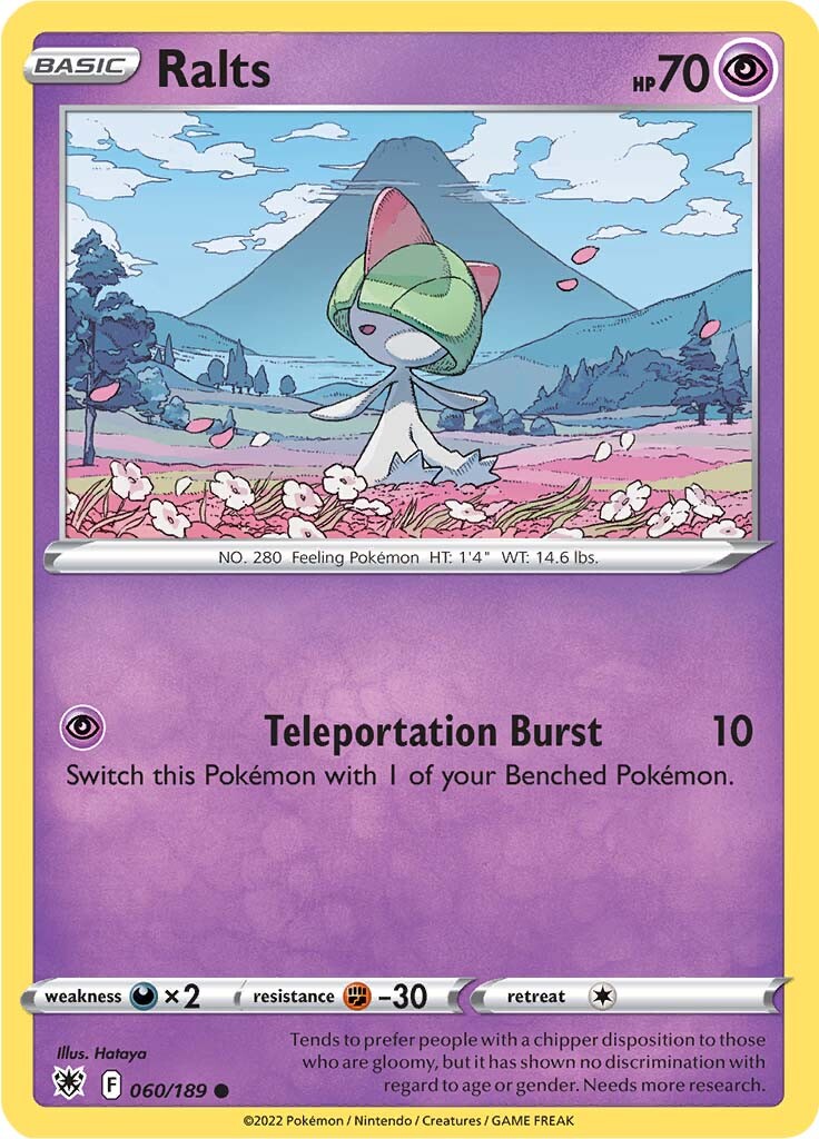 Ralts (060/189) [Sword & Shield: Astral Radiance] | Pegasus Games WI