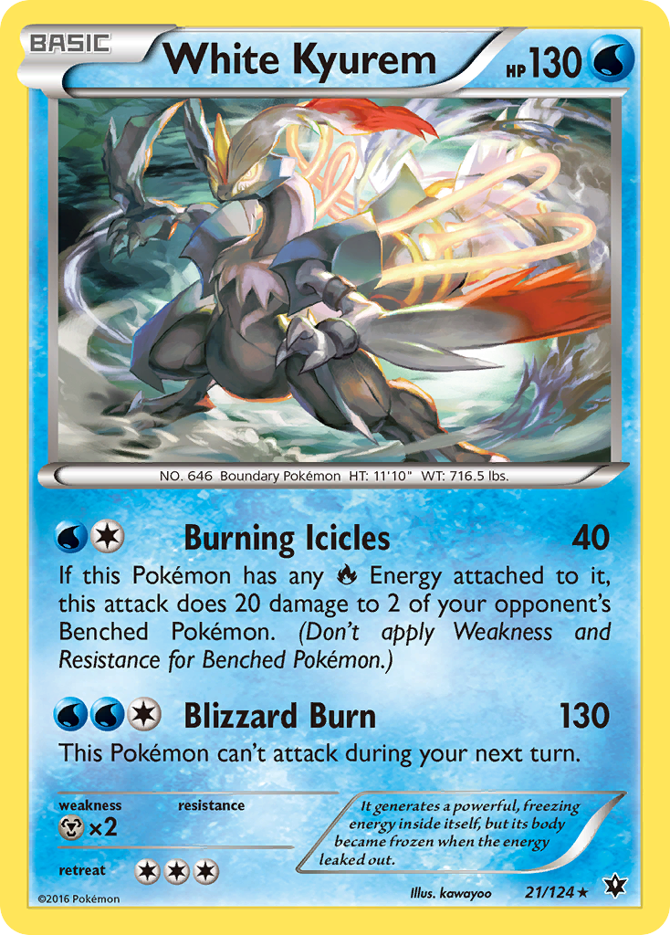 White Kyurem (21/124) [XY: Fates Collide] | Pegasus Games WI