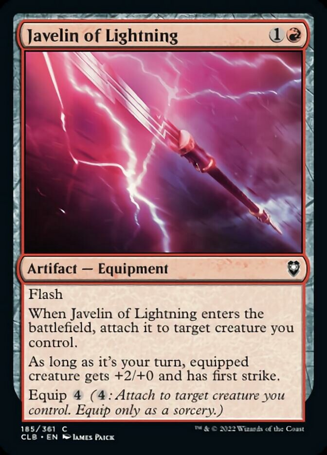 Javelin of Lightning [Commander Legends: Battle for Baldur's Gate] | Pegasus Games WI