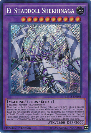 El Shaddoll Shekhinaga [MP15-EN161] Secret Rare | Pegasus Games WI