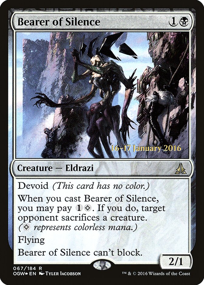 Bearer of Silence [Oath of the Gatewatch Prerelease Promos] | Pegasus Games WI