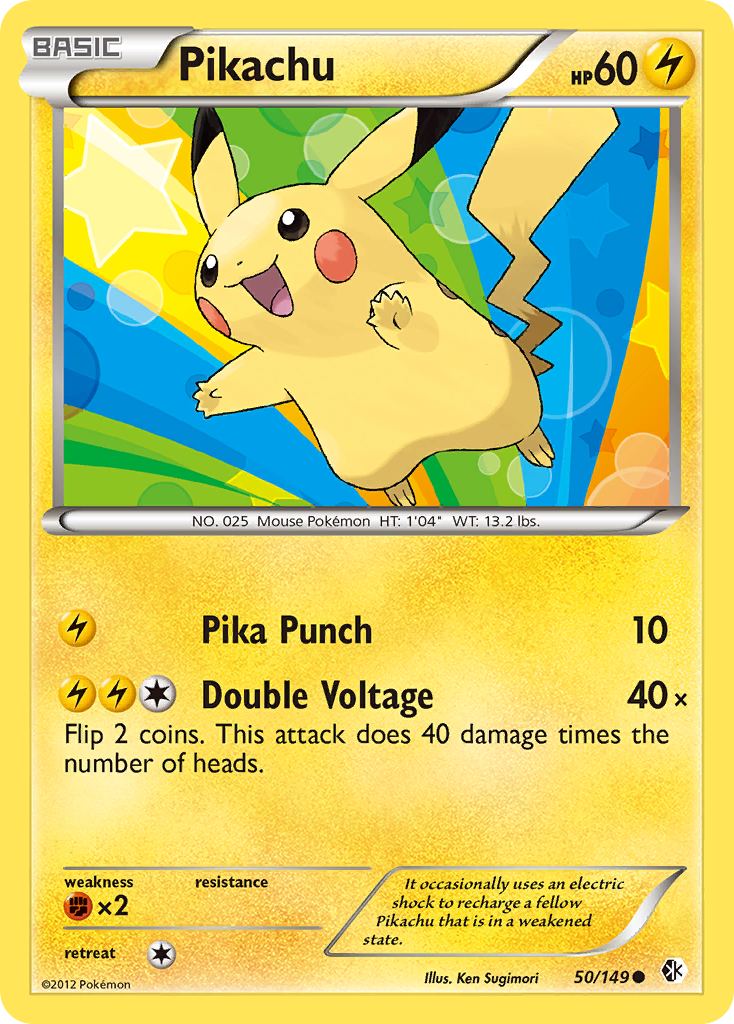 Pikachu (50/149) [Black & White: Boundaries Crossed] | Pegasus Games WI