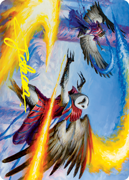 Teach by Example Art Card (Gold-Stamped Signature) [Strixhaven: School of Mages Art Series] | Pegasus Games WI