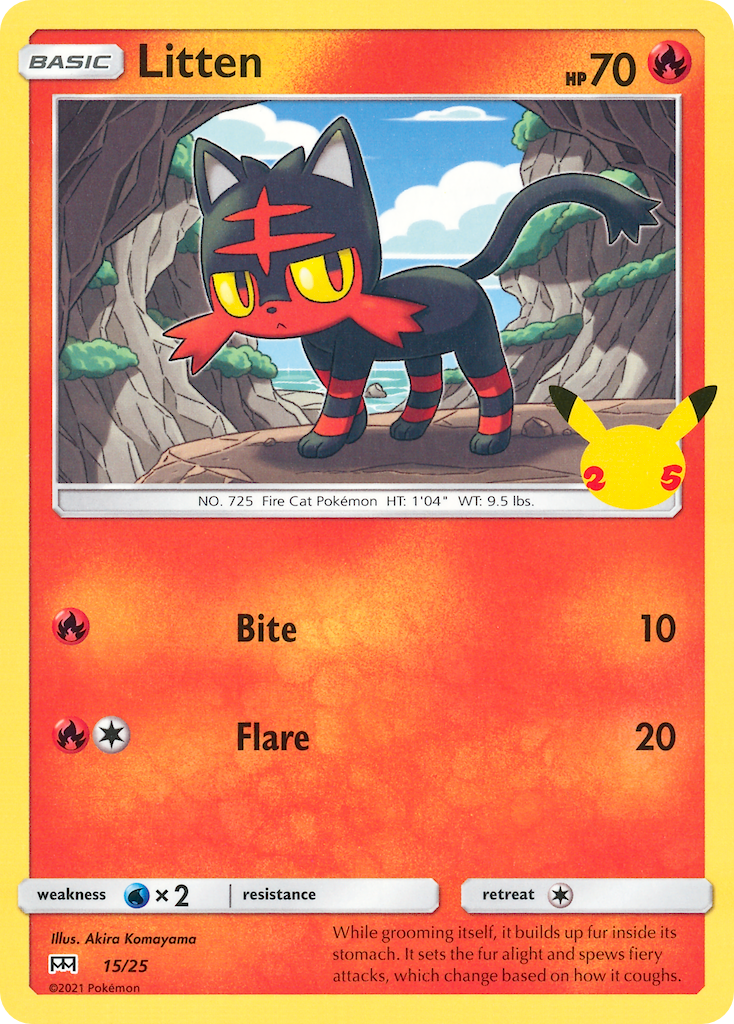 Litten (15/25) [McDonald's 25th Anniversary] | Pegasus Games WI