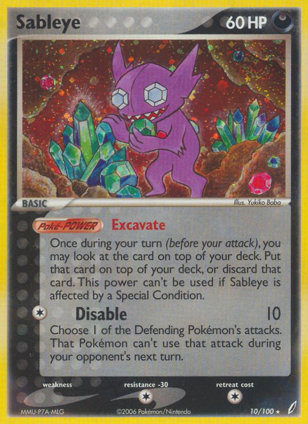 Sableye (10/100) [EX: Crystal Guardians] | Pegasus Games WI