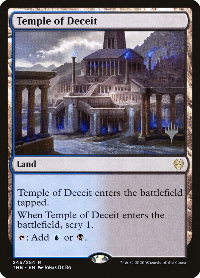 Temple of Deceit (Promo Pack) [Theros Beyond Death Promos] | Pegasus Games WI